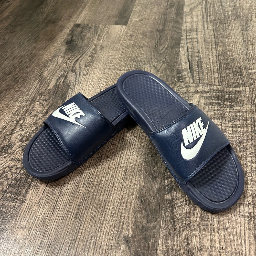 Nike Dark Blue Slide Sandals